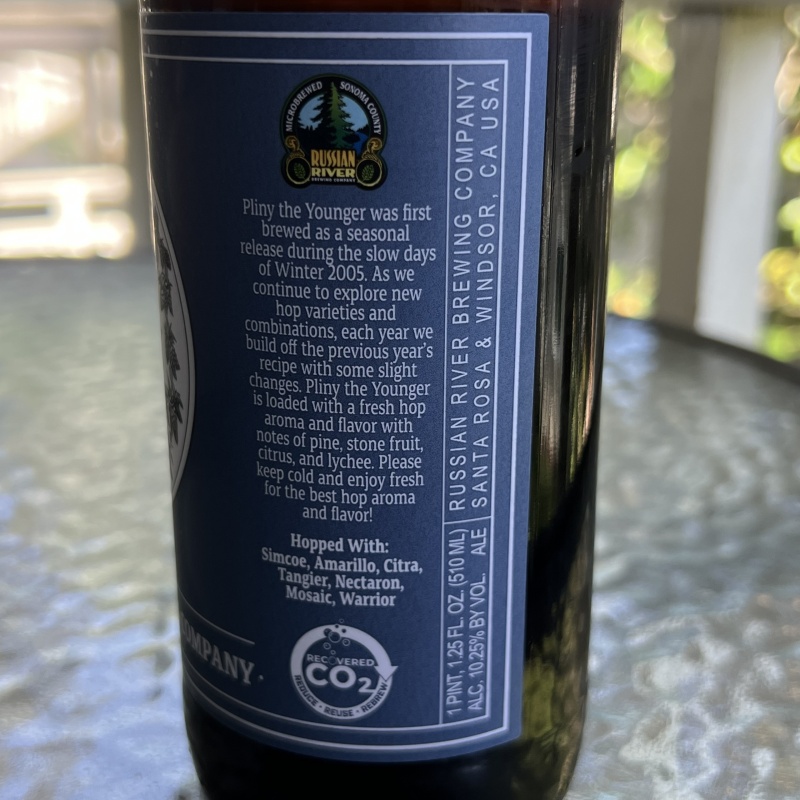 3 bottles w/ tote- 2026 Pliny the Younger, 3/26/26