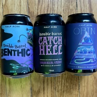 Half Acre Double Barrel Catch Hell, Double Barrel Benthic and Orin