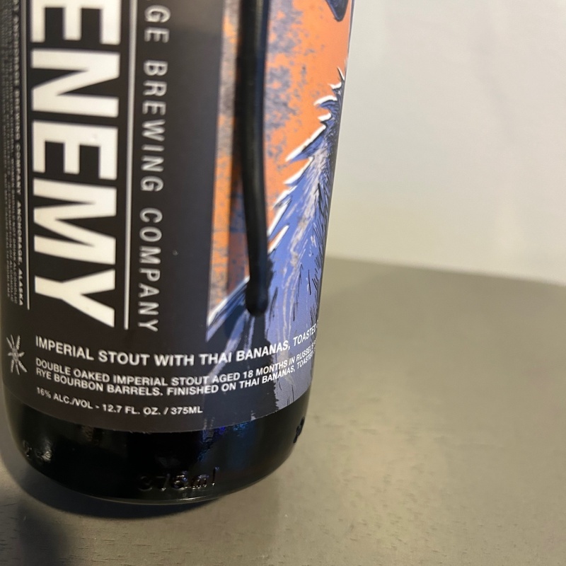 Anchorage Brewing Frenemy Barrel Aged Stout
