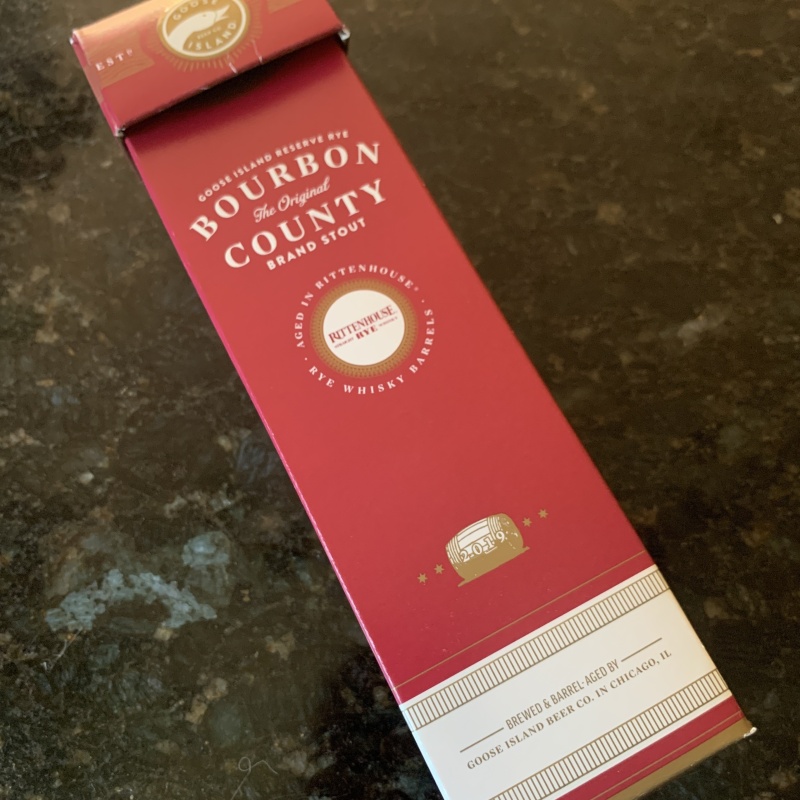 Bourbon County Brand Reserve Rittenhouse Rye Stout 2019 variant Goose Island