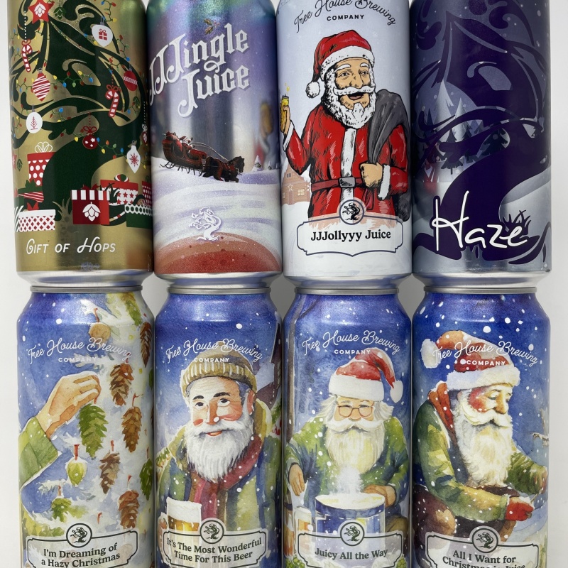 Tree House Christmas DIPA Can 8-Pack - 1 ea Jjjolly Juice Jjjingleee Juice Juicy All the Way & I'm Dreaming of a Hazy Christmas & More