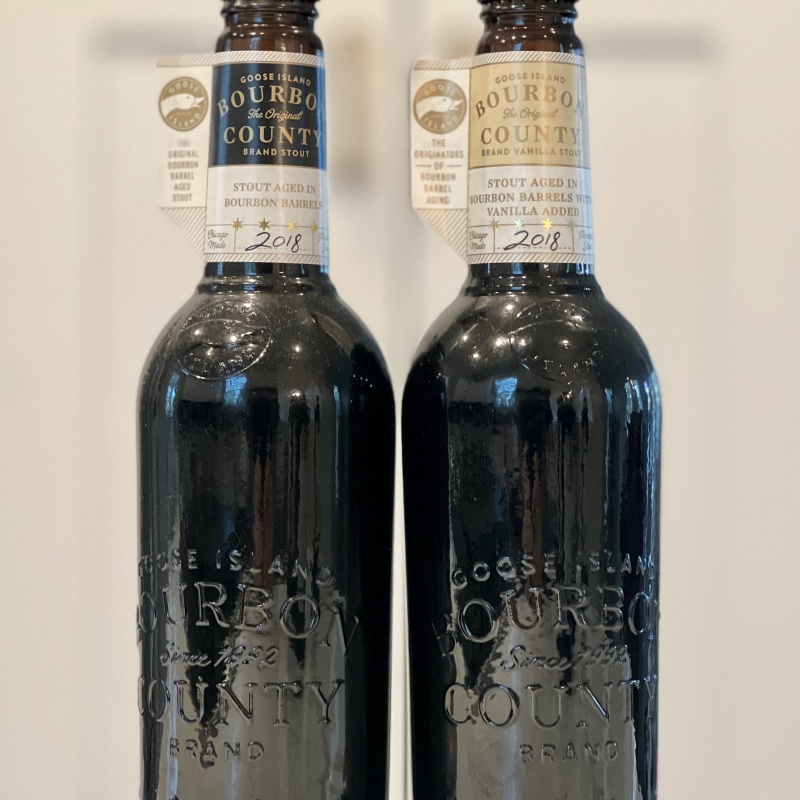 Bourbon County Brand Stout 2018 and Brand Vanilla Stout (2 Bottles)