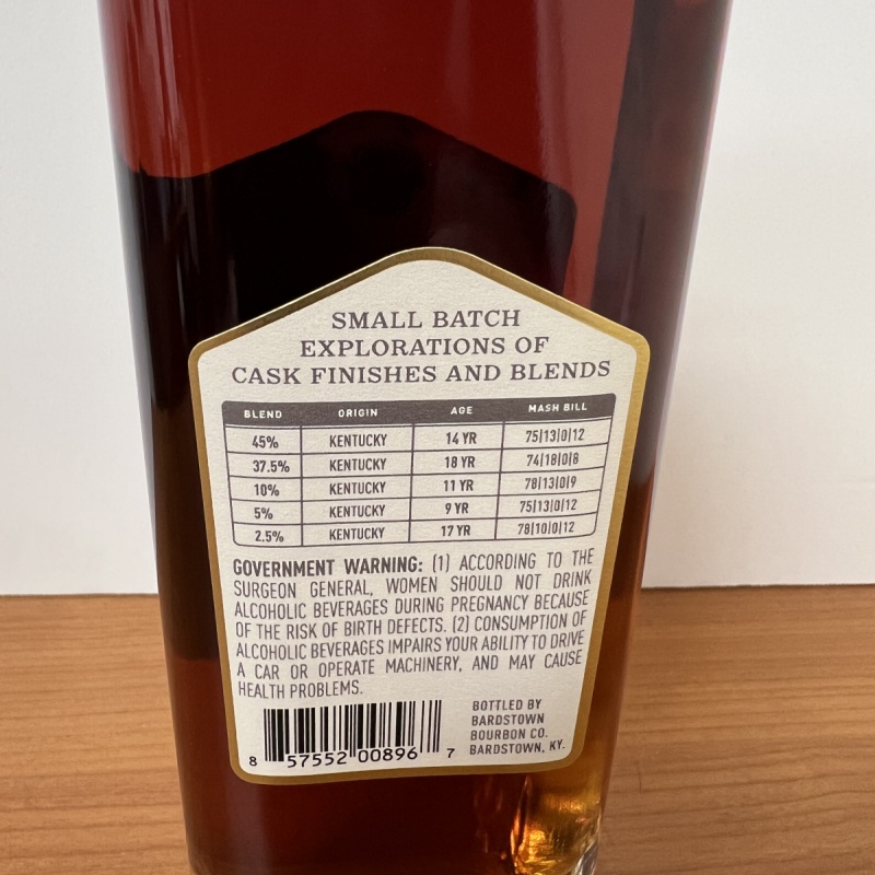 Bardstown Bourbon Company - Distillery Reserve Cathedral French Oak Barrel Finish - 110.1 Proof - 375ml
