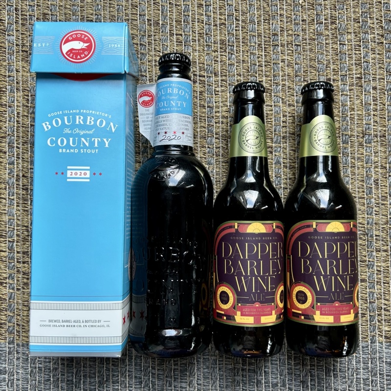 Goose Island Bourbon County Proprietor’s and Dapper Barleywine