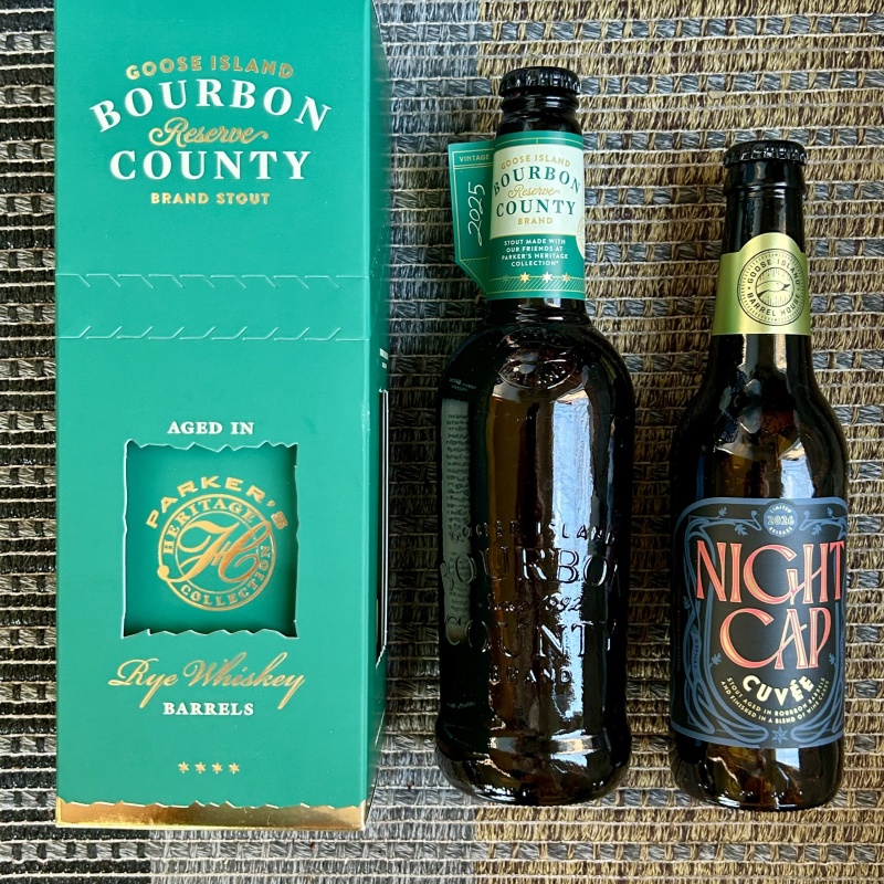 2025 Goose Island Bourbon County Reserve And 2026 Night Cap