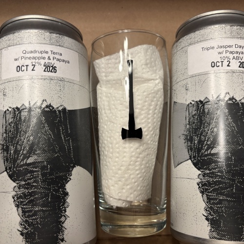 fidens anniversary week crowlers with axe glass