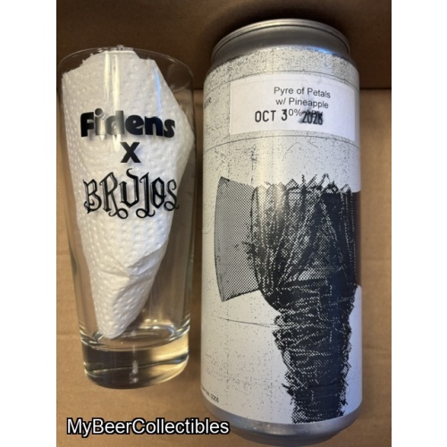 Fidens / Brujos anniversary collab crowler and glass set