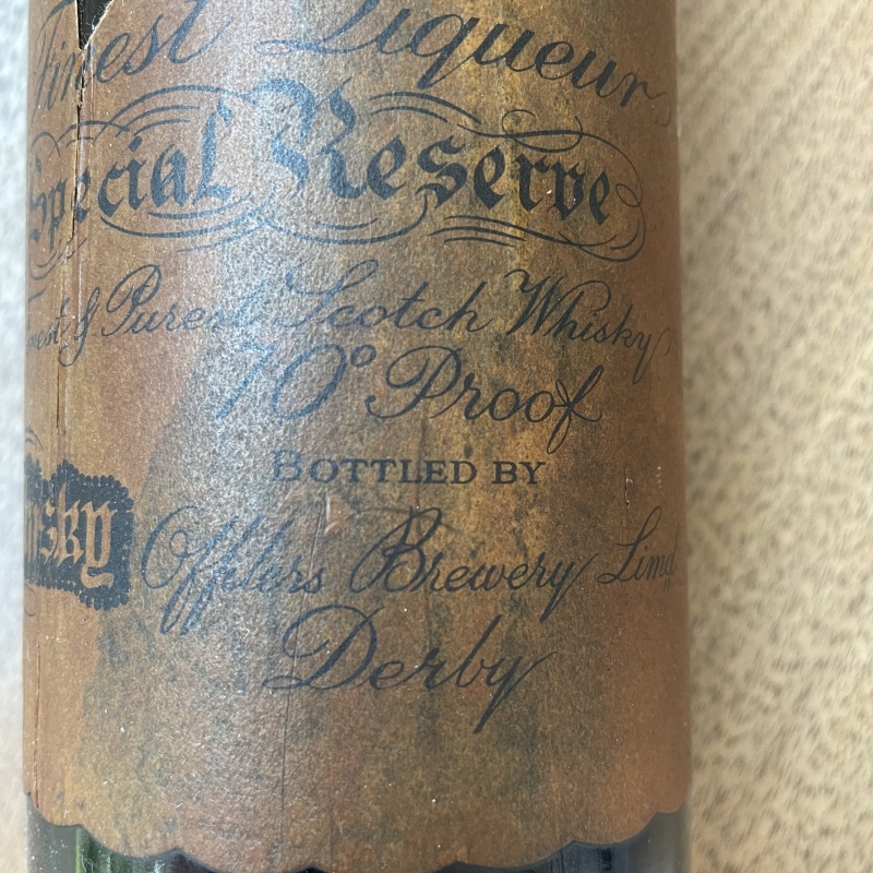 Offiler's Old Finest Purest Special Reserve Blended Scotch Whisky - 1940's / 1950's