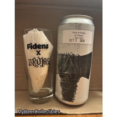 fidens anniversary week collab crowler with glass