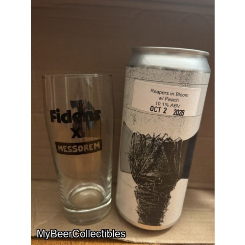 fidens anniversary week collab crowler with glass