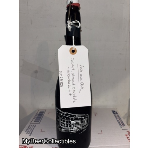 fidens anniversary stout bottle Ash and Oak