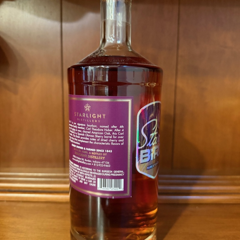 Starlight Bourbon Finished in Sherry Barrels Single Barrel