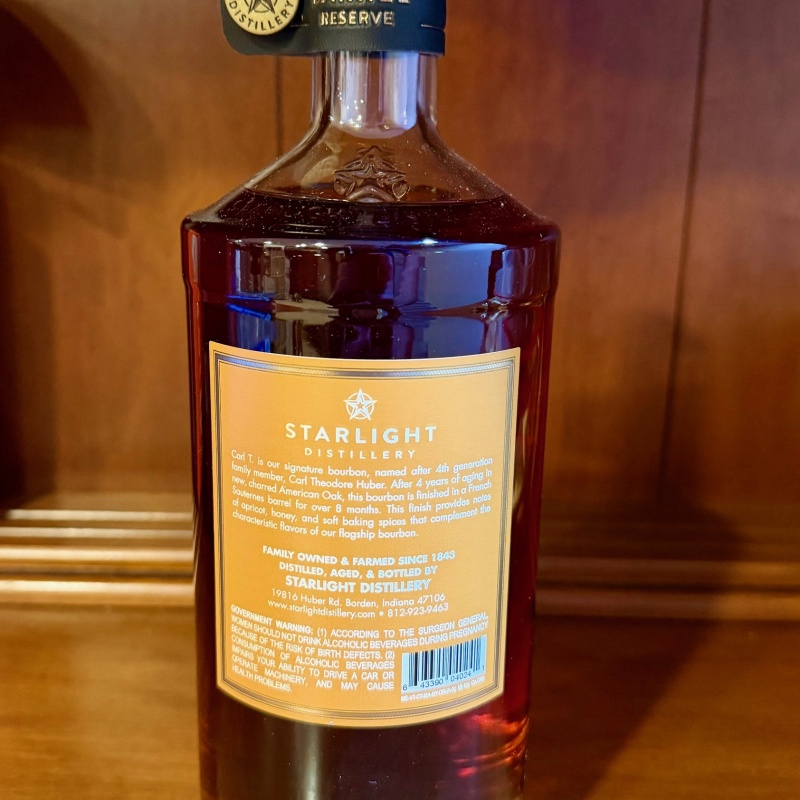 Starlight Bourbon Finished in Sauternes Barrels Single Barrel Reserve