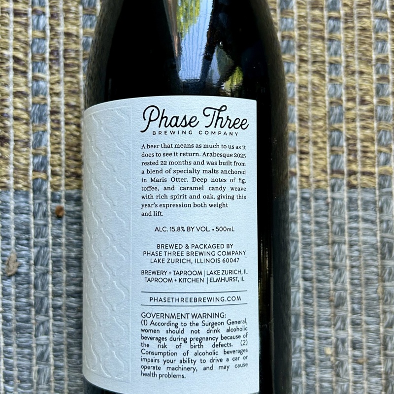 Phase Three Arabesque Barleywine