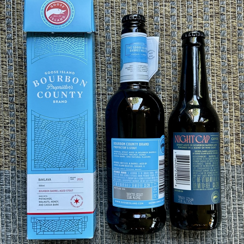 WBC Gold Medal Goose Island Bourbon County Proprietor’s And Night Cap Cuvée