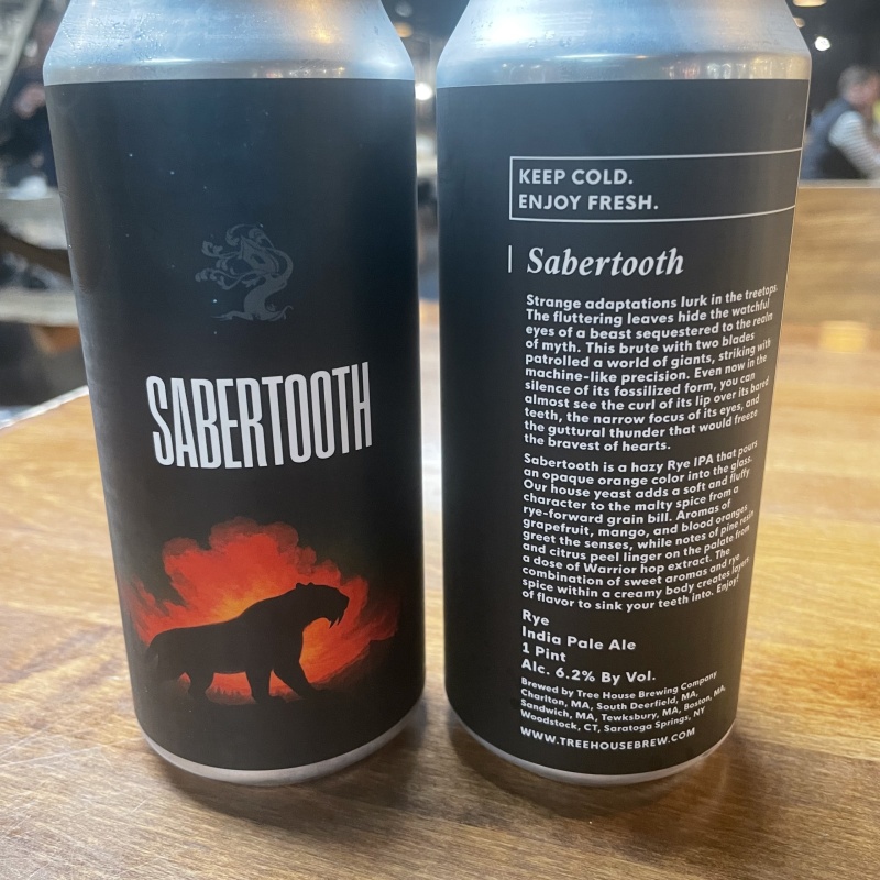 Tree House Brewing 2 * SABERTOOTH - 2 CANS 10/23/2025