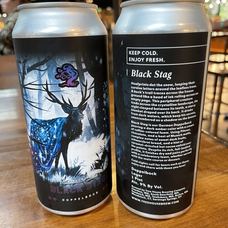 Tree House Brewing 2 * BLACK STAG - 2 CANS 10/30/2025