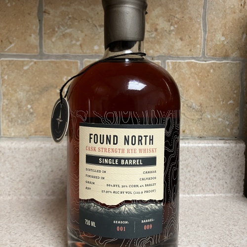 Found North Single Barrel Cask Strength Rye