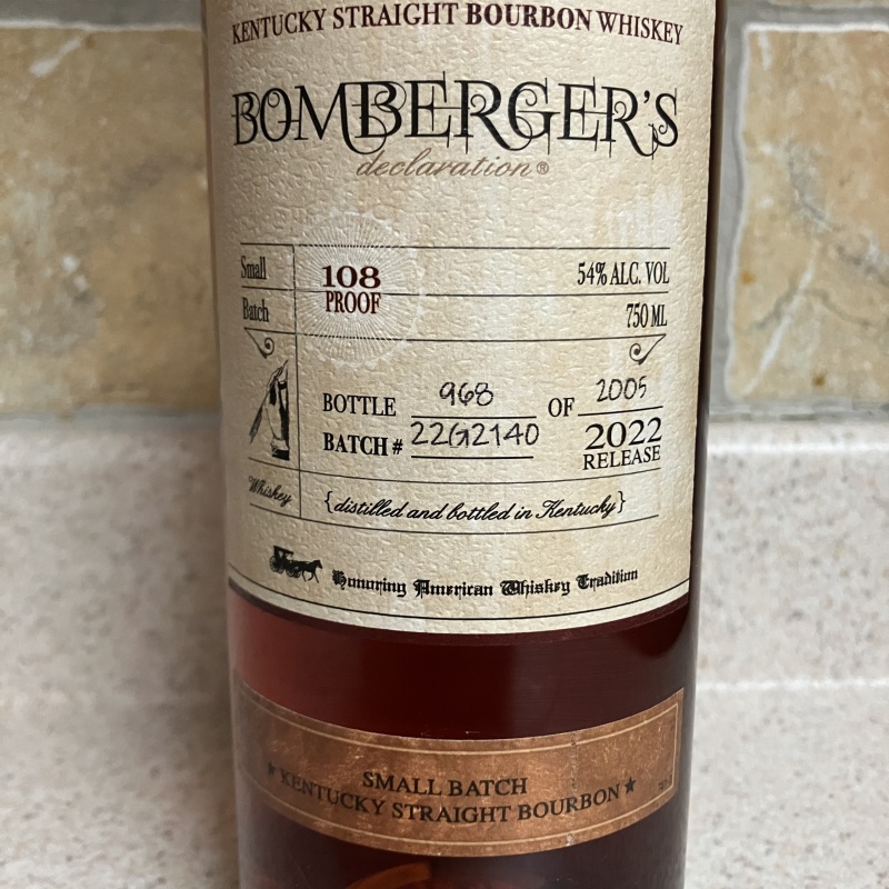 2022 Bomberger’s Declaration Bourbon