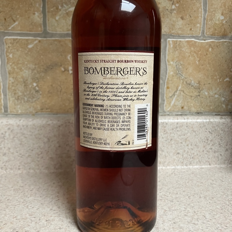 2022 Bomberger’s Declaration Bourbon