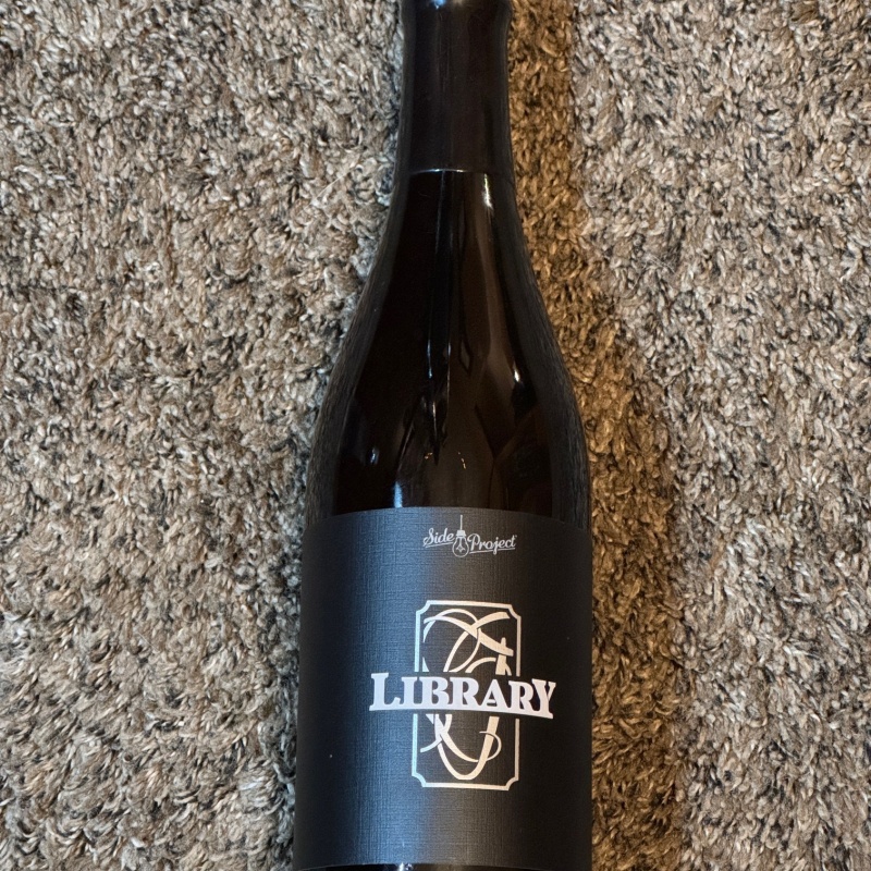 Side Project LIBRARY Double Barrel Aged Imperial Stout finished in Mizunara barrels with black truffles Blend 1 One