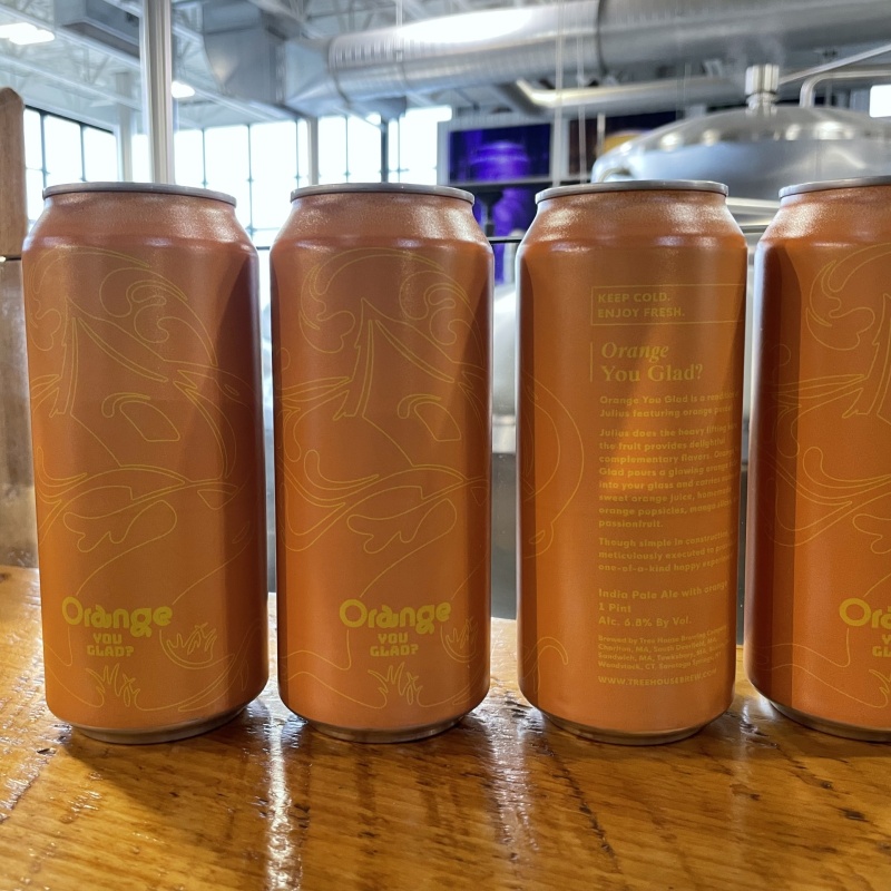 Tree House Brewing 4 * ORANGE YOU GLAD- 4 CANS 03/13/2026