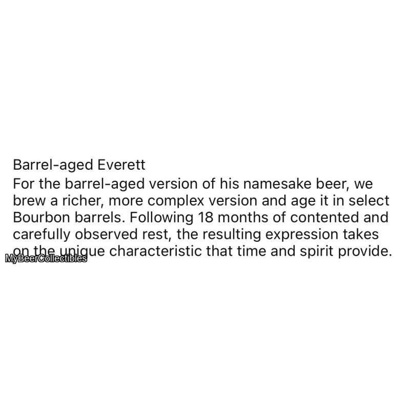 Hill Farmstead Barrel Aged Everett