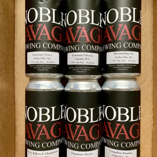 Noble Savage 6pk Gracious Gravy, Constant Velocity, Resounding Yes, OG’s, Killers & Champions, Dopamine Device, Unspoken Passion