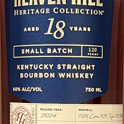 Heaven Hill Heritage Collection 18 Year Old