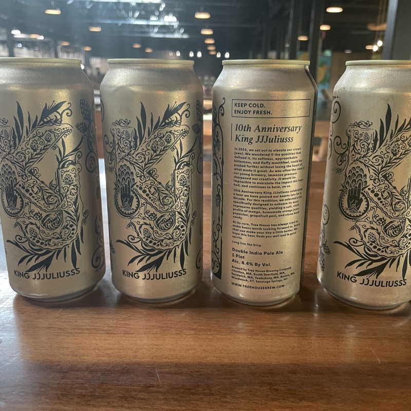 Tree House Brewing 4 * 10TH ANNIVERSARY KING JJJULIUSSS - 4 CANS 05/27/2026