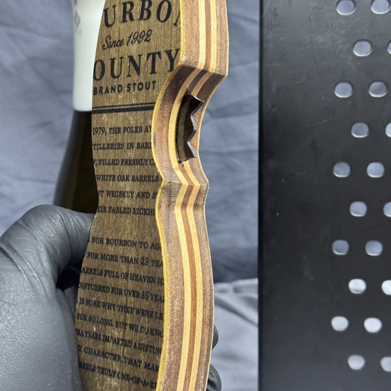 Rare 2015 Wood Box - Beer Bottle Opener - Goose Island Bourbon County Brand Stout BCBS