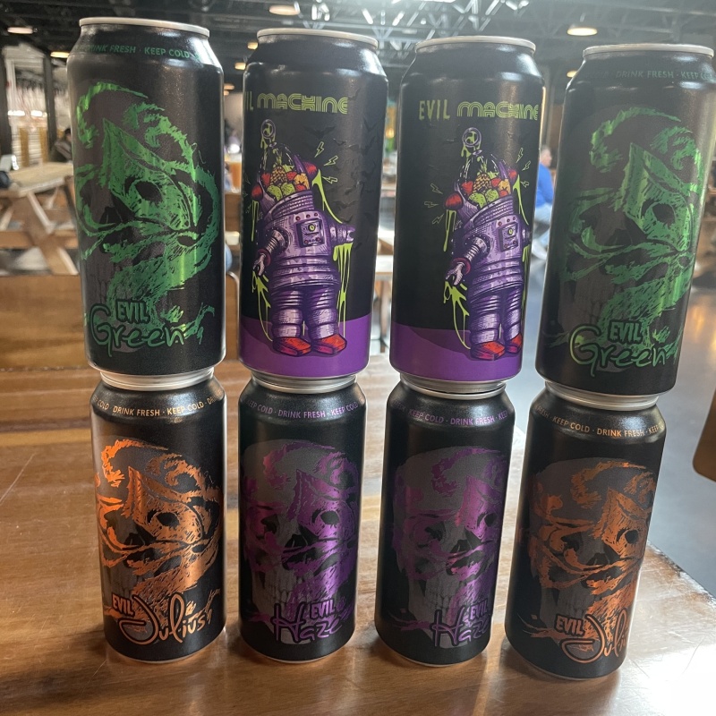 Tree House Brewing 2 * EVIL MACHINE, 2 * EVIL HAZE, 2 * EVIL GREEN, 2 * EVIL JULIUS - 8 CANS TOTAL