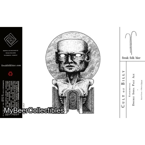 Freak Folk Biere 12 cans of Cult of Billy. Brewed fresh and cold on 11/19/25.