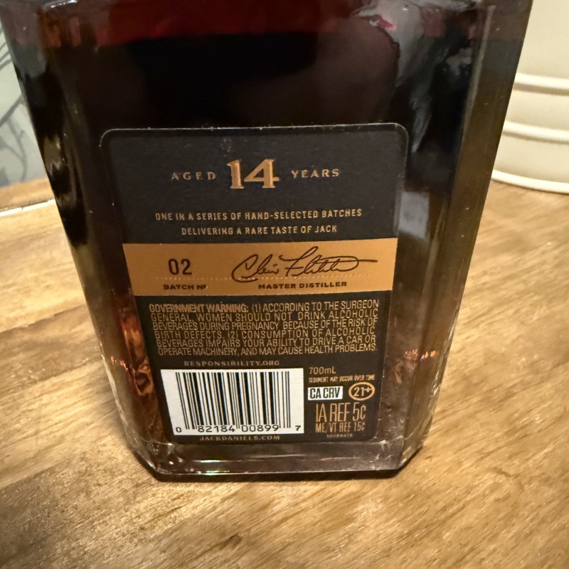 Jack Daniel’s 14 Year