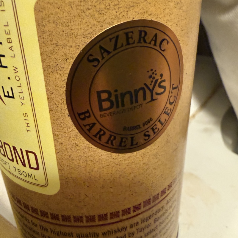 EH Taylor Single Barrel Store Pick