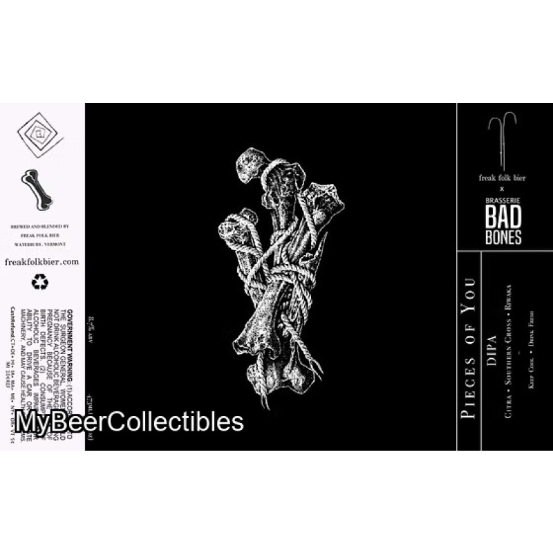 Freak Folk Biere 4 cans of Pieces of You, 4 cans of Melted and 4 cans of Fashion War and 4 cans of Hoi Palloi. Brewed fresh and cold on 12/21/25.