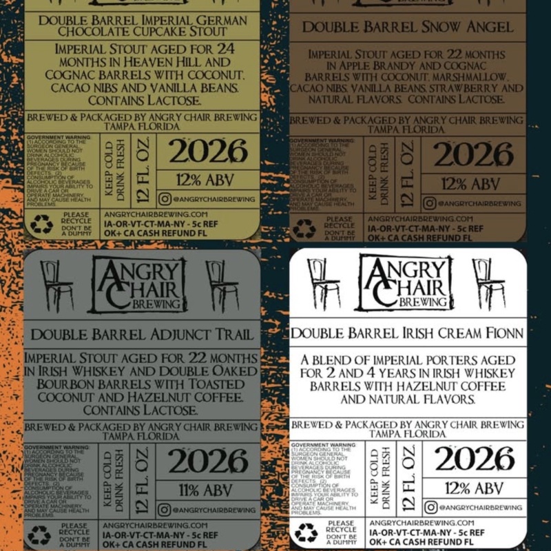 Angry Chair 2026 Beer Week BA Stouts