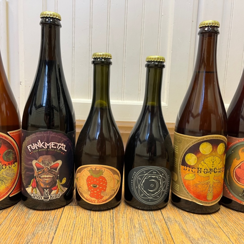 Jester King Vintage LOT 12 Bottles Fruit - Jeppe, Miel, Boxer, Union, Black Metal, Vulgar, Estival, Funk, O&P, Colour 5, Hibernal, Figlet