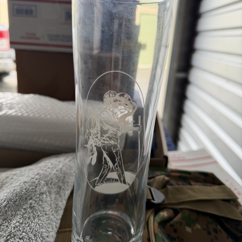 Tree House Brewing: Fly Fishing Pilsner Glass. Not cheap glass. Heavy. Only available at the brewery.