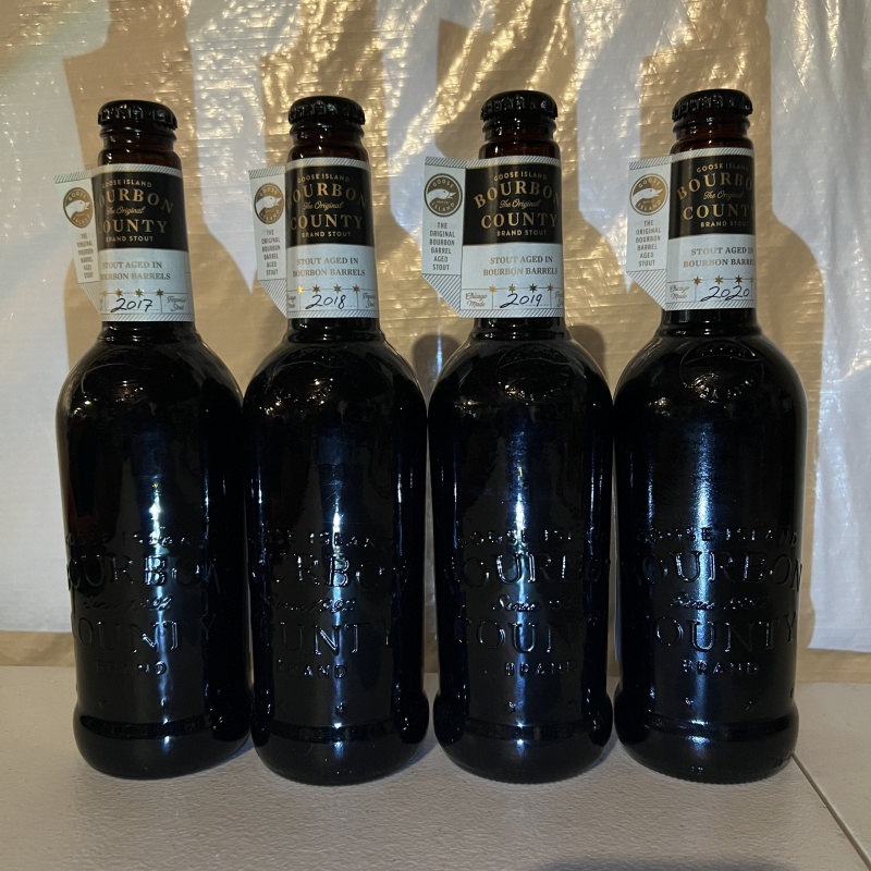 Goose Island Bourbon County Brand Stout 2017–2020 Vertical — 4-Bottles