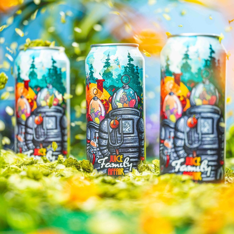 Tree House Brewing: 12 cans of Juice Family Affair. Brewed fresh and cold on 1/12/26.