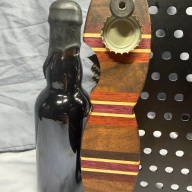 Layered Wood - Beer Bottle Opener w/ Wax Cutter - Butcher Block style