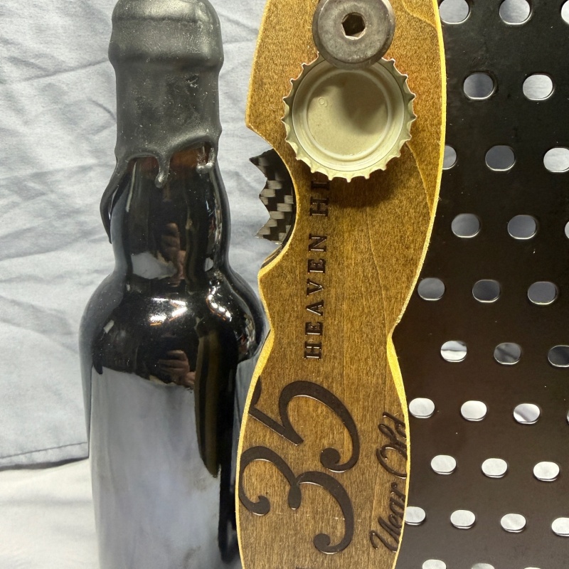 Rare 2015 Wood Box - Beer Bottle Opener - Goose Island Bourbon County Brand Stout BCBS