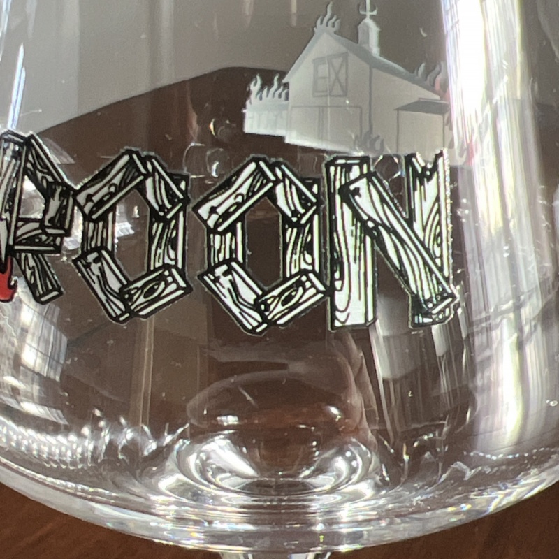 Troon Brewing Glass First Anniversary Burning Barn Teku RARE!