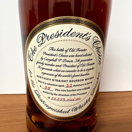 Old Forester The President's Choice Barrel #35 - 11 Summers (10yr / 124 Month) - 110.7 Proof