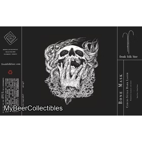 Freak Folk Bier: 4 cans of Bone Mask. Brewed fresh and cold on 2/25/26.