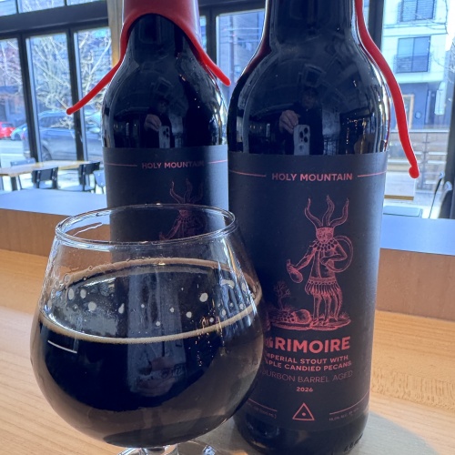 Holy Mountain Grimoire BBA stout w/ maple candied pecans