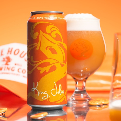 Tree House Brewery: 4 cans of King Julius. Brewed fresh and cold on 2/11/26.