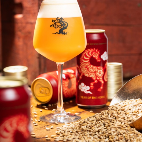 Tree House Brewing: 4 cans of Year of the Horse. Brewed fresh and cold on 2/11/26.