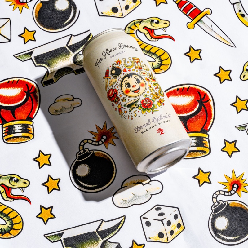 Tree House Brewery: 4 cans of Eternal Optimist. Brewed fresh and cold on 2/15/26.